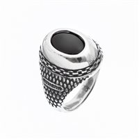 Anello Athena Uomo Urban in Argento Onice MPAT1013-23 - MPAT1013-23